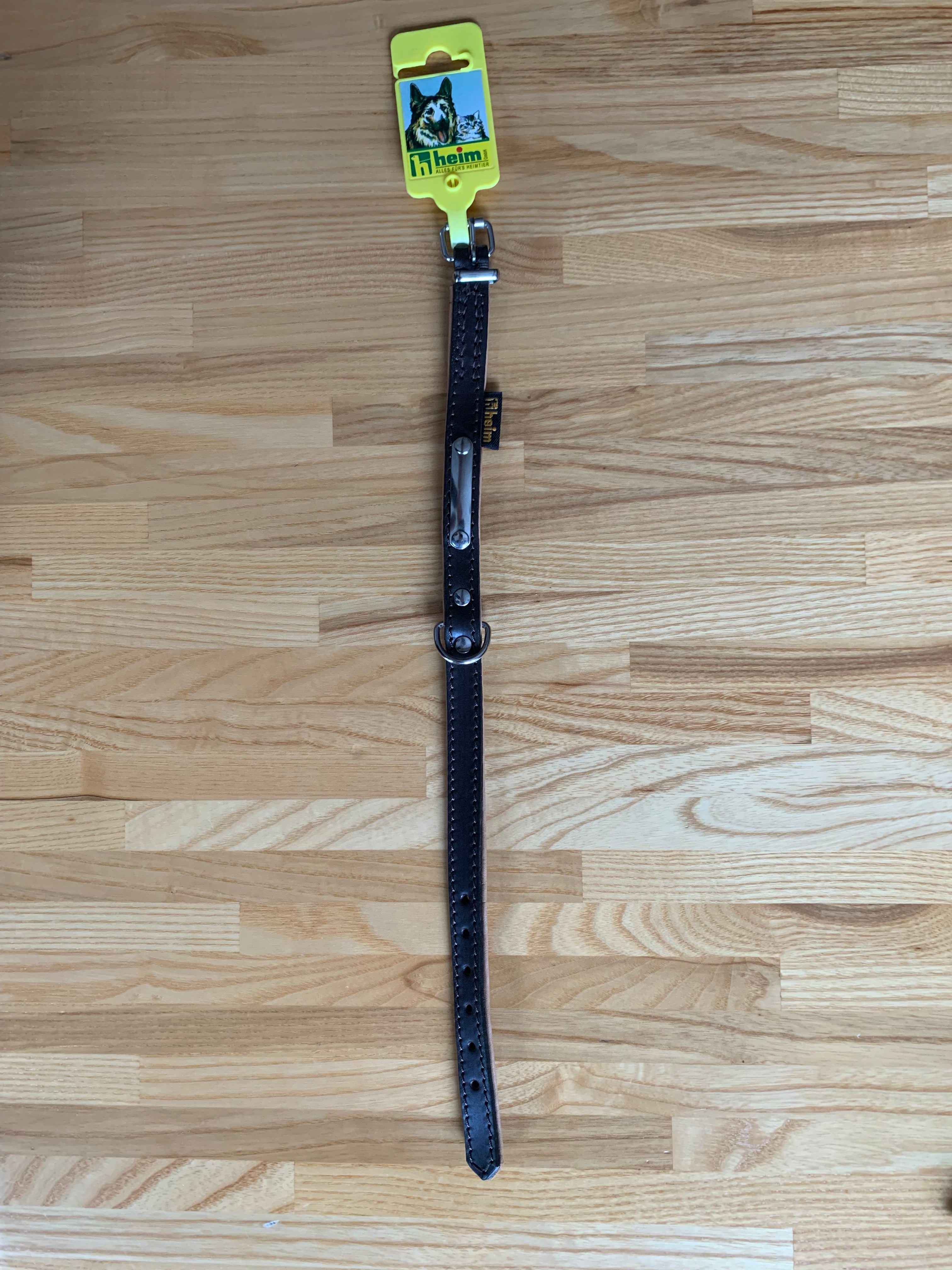 Halsband mit Gravurschild Heim