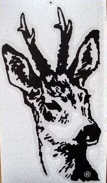 Tieraufkleber Reh