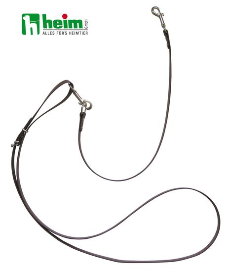 Biothane Umhängeleine braun 2 in 1 Heim