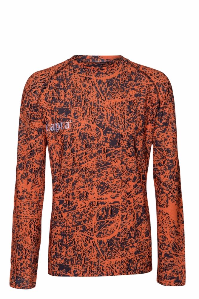 Jagd Langarmshirt "PIZ PALÜ" caja-BLAZE capra