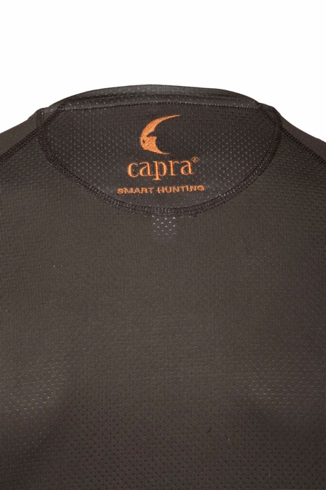 Jagd Langarmshirt "PIZ PALÜ" caja-BROWN capra