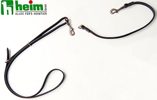 Umhängeleine Leder 2 in 1 Heim